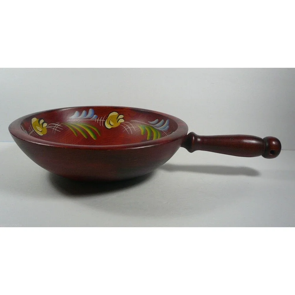 Vintage Woodcroftery Wood Hand Painted 9
